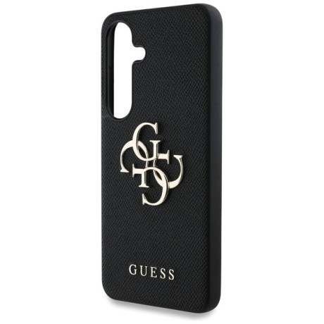 Оригінальний чохол Guess Grained Big 4G Logo Small Classic Logo для Samsung Galaxy S25 Plus - black