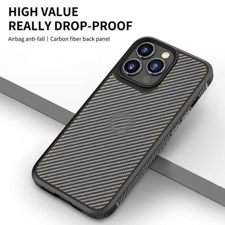 Чохол iPAKY Carbon Fiber Texture на iPhone 14 Plus - синій