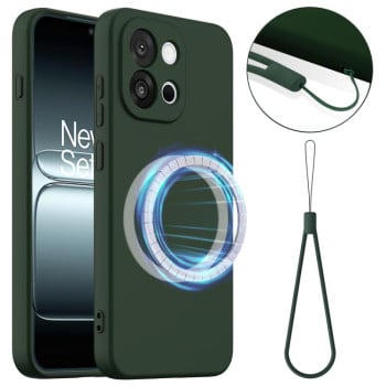 Силиконовый чехол Shockproof Silicone Magsafe для OnePlus 13T - зеленый