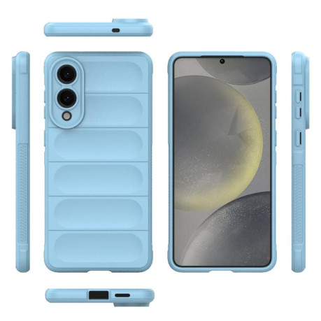Силіконовий чохол Magic Flannel для Samsung Galaxy S25 Edge 5G - блакитний