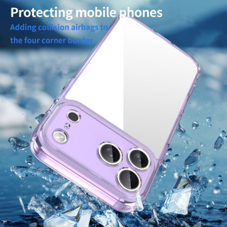 Чехол PC Hybrid TPU Airbag Shockproof для iPhone 17 Pro Max - фиолетовый