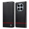 Чехол-книжка LCIMEEKE Carbon Fiber на Xiaomi Redmi Note 15 4G / 5G /Poco M8  — чёрный горизонтальный