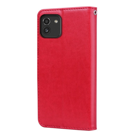 Чохол-книжка Rose Embossed Samsung Galaxy A03/A04E - червоний