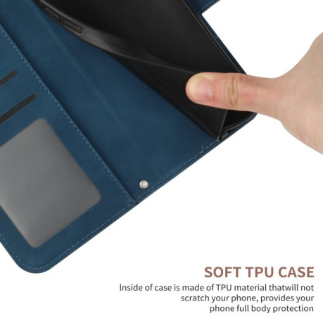 Чохол-книжка Skin Feel Sun Flower для Infinix Note 50 Pro 4G / Note 50 4G - синій