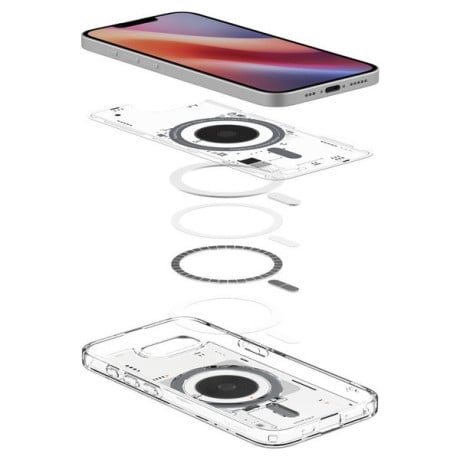 Оригинальный чехол Spigen Ultra Hybrid  Zero One Mag для iPhone 16e - Clear