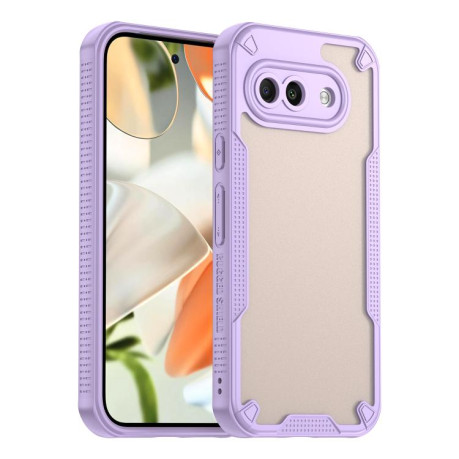 Противоударный чехол Armor Glaze PC Hybrid для Google Pixel 9a - фиолетовый