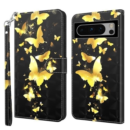Чохол-книжка 3D Painting для Google Pixel 8 Pro - Butterfly