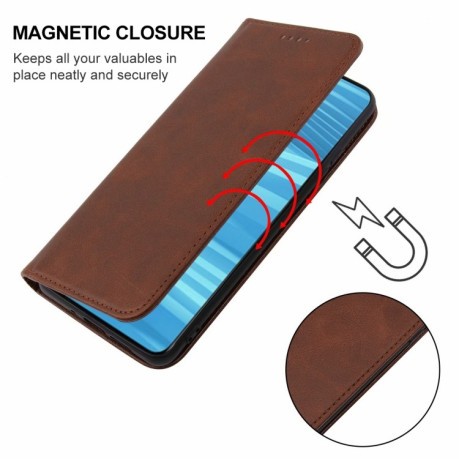 Чохол-книжка Magnetic Closure для Realme GT2 Magnetic - коричневий
