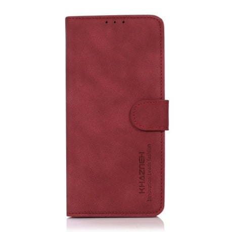 Чехол-книжка KHAZNEH Matte Texture для Xiaomi Poco F5 Pro - красный