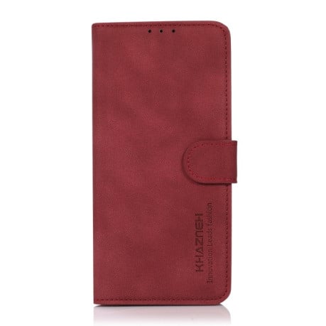 Чехол-книжка KHAZNEH Matte Texture для Xiaomi Poco F6 Pro - красный
