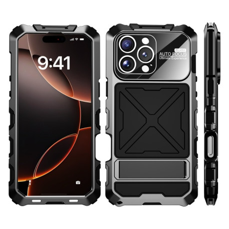 Протиударний чохол R-JUST Life Waterproof для iPhone 16 Pro - чорний