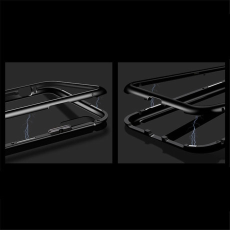 Магнітний чохол Magnetic Case Full Body на Samsung Galaxy A50 /A50S/A30S- прозоро-чорний