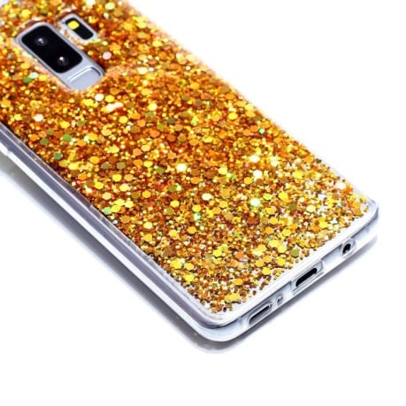 TPU чехол на Samsung Galaxy S9+/G965 Glitter Powder золотой