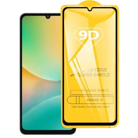 Захисне скло 9D Full Glue Full Screen на Samsung Galaxy M06 5G - чорне