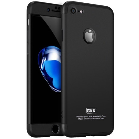 Противоударный чехол GKK Three Stage Splicing на iPhone 7/8 - черный