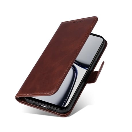 Чехол-книжка Classic Calf Texture Flip Leather для Realme C65 4G - коричневый