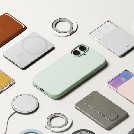 Оригинальный силиконовый чехол Ringke Silicone Magnetic с MagSafe на iPhone 17 Pro - Mint