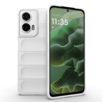 Силиконовый чехол Magic Flannel для Motorola Moto G35 5G Global - белый