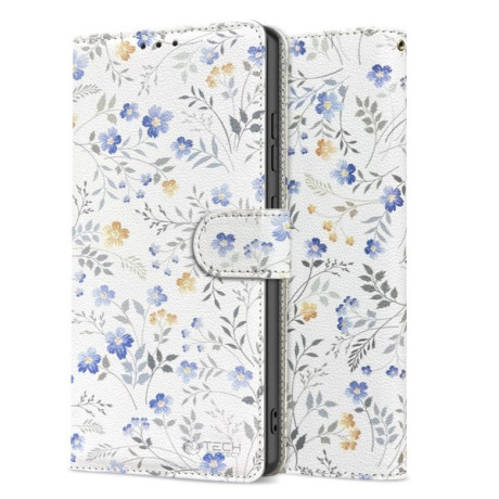 Чохол-книжка Tech-Protect Wallet для Samsung Galaxy A36 5G - White Daisies