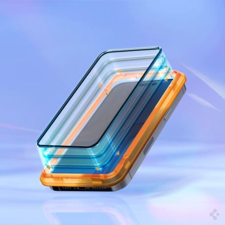 Комплект захисного скла Spigen Alm Glass Fc для iPhone 14 Pro Max - Black