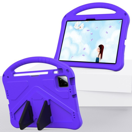 Противоударный чехол EVA Flat Anti Falling для Xiaomi Pad 7 Pro - фиолетовый