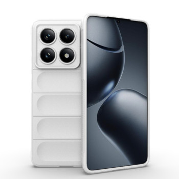 Силиконовый чехол Magic Flannel для Xiaomi 14T Pro 5G Global - белый