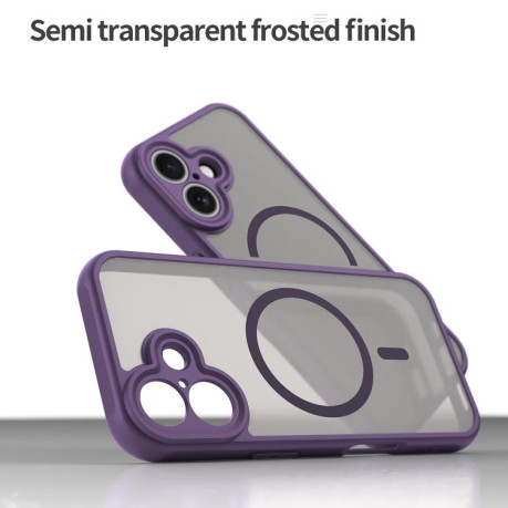 Чехол Fan Dun Series гибрид Frosted с Magsafe на iPhone 17 - фиолетовый