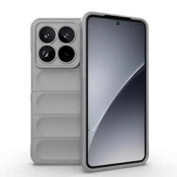 Силіконовий чохол Magic Flannel для Xiaomi 15 Pro - сірий