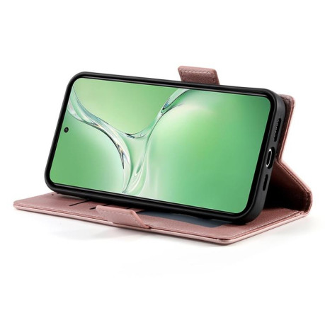 Чехол-книжка Side Buckle Magnetic Frosted Leather для OnePlus 13R/Ace 5/Ace 5 Pro - розовое золото