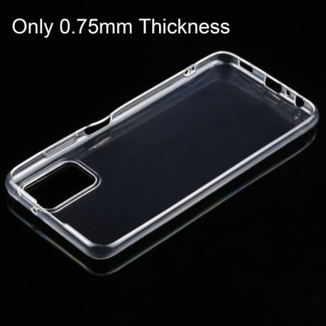 Ультратонкий силиконовый чехол 0.75mm на Samsung Galaxy A03s - прозрачный