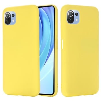 Силіконовий чохол Solid Color Liquid Silicone Xiaomi Mi 11 Lite/Mi 11 Lite NE - жовтий