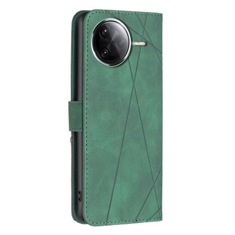 Чехол-книжка Rhombus Texture для Xiaomi Poco F7 Pro / F7 Ultra - зеленый