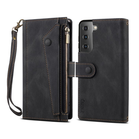 Чохол-гаманець Retro Frosted для Samsung Galaxy S22 Plus 5G - чорний