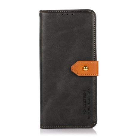 Чохол-книжка KHAZNEH Dual-Color Cowhide для Motorola Edge 60 Fusion - чорний