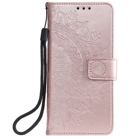 Чехол-книжка Totem Flower для  iPhone 14 Plus - розовое золото