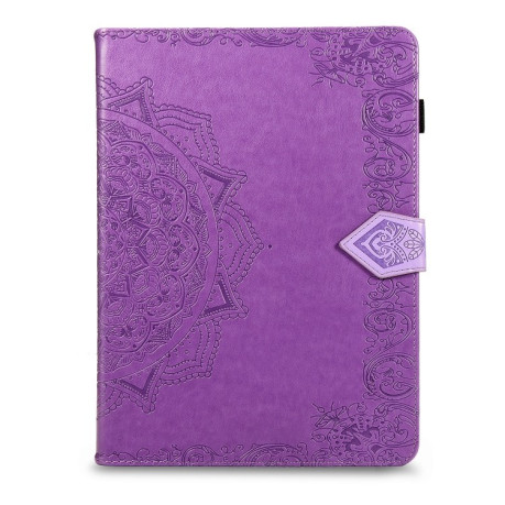 Чехол-книжка Embossed Mandala для iPad 10.2  - фиолетовые