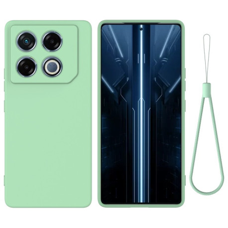 Силиконовый чехол Solid Color Liquid Silicone на Infinix GT 20 Pro - зеленый