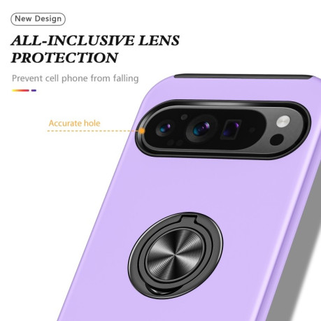 Протиударний чохол HMC 360 Degree Rotating Holder для Google Pixel 9 Pro - фіолетовий