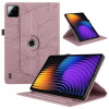Чехол-книжка Tree Life Embossed Rotation Leather для Xiaomi Pad 7 / 7 Pro - розовое золото
