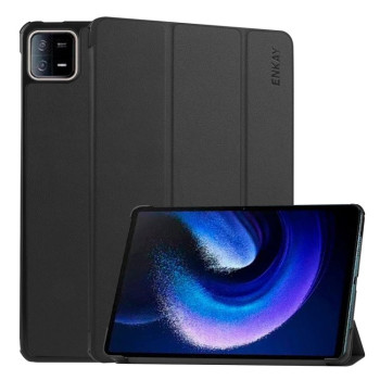 Чехол-книжка ENKAY Custer Texture для Xiaomi Pad 6 / 6 Pro - черный