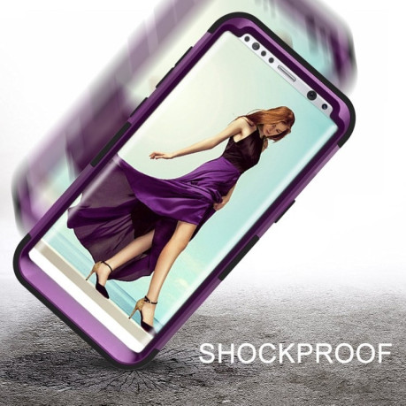 Протиударний Чохол Dropproof 3 in 1 Silicone sleeve для Samsung Galaxy S8/G950- фіолетовий