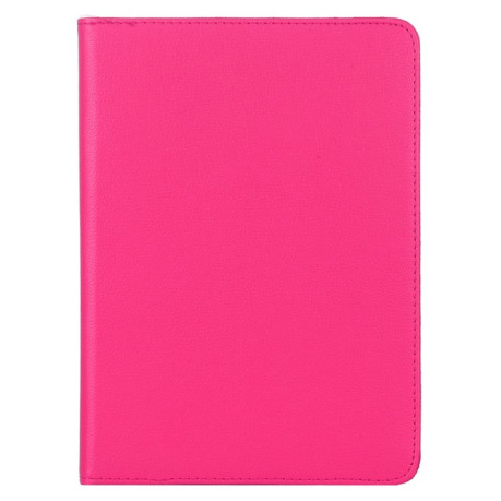 Чехол-книжка Litchi Texture 360 Rotating на iPad Pro 12.9 (2021/2020) - розово красный