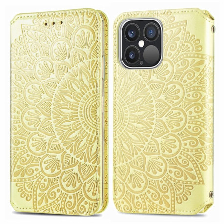 Чохол-книжка Blooming Mandala для iPhone 13 Pro - жовтий