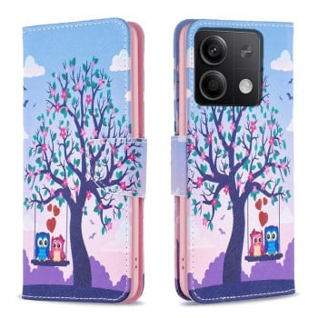 Чохол-книжка Colored Drawing Pattern для Xiaomi Redmi Note 13 4G - Owl