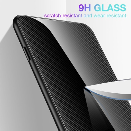 Противоударный чехол Gradient Glass для Xiaomi Poco M5 - синий