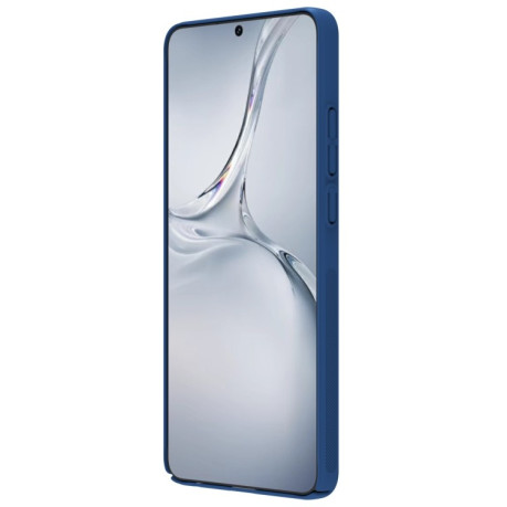 Противоударный чехол NILLKIN Black Mirror Series со шторкой для камеры на OnePlus Nord CE4 Lite / OPPO K12x - синий