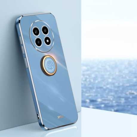 Протиударний чохол XINLI Straight Edge with Ring Holder для Realme 13 Pro Global - синій