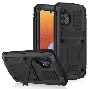 Протиударний металевий чохол R-JUST Dustproof Samsung Galaxy A32 4G - чорний