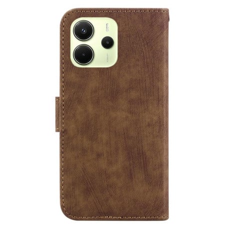 Чехол-книжка Little Tiger Embossed Leather на  Xiaomi Redmi Note 14 4G 164.48mm - коричневый