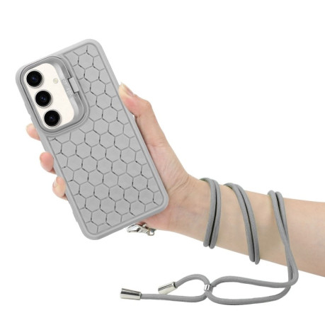 Протиударний чохол Honeycomb Radiating Holder TPU для Samsung Galaxy A35 5G - сірий